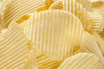 Unhealthy Crinkle Cut Potato Chips