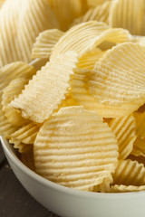 Unhealthy Crinkle Cut Potato Chips