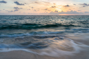 Sunrise on the Atlantic Ocean, Eleuthera Island, Bahamas - 66809651