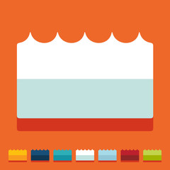 Flat design: wave