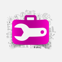 Drawing business formulas: wrench