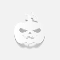 realistic design element: pumpkin