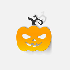 realistic design element: pumpkin