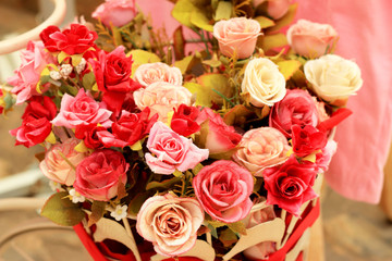 beautiful of rose artificial flowers