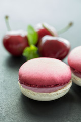 macarons à la cerise