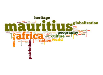 Mauritius word cloud