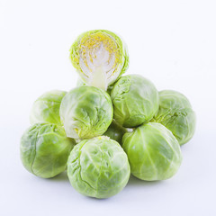 Brussels sprouts isolated