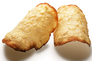 Homemade crispy biscuits isolated on white