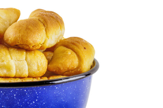 Pastry in a bowl isolated