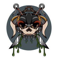 Skull demon hardcore illustration