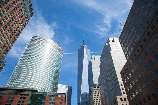 Manhattan downtown financial district, New York  - USA