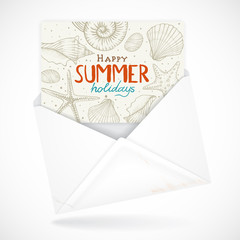 Postal Envelopes With Greeting Card