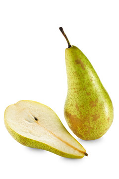 One And Half Green Pears