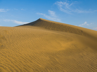 Sonnenuntergang in den Dünen von Maspalomas