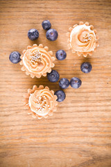 sweet little muffins and blue berries