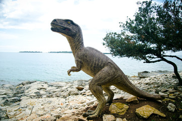 Naklejka premium Park Narodowy Dinozaurów w Grand Island Brijuni, Chorwacja