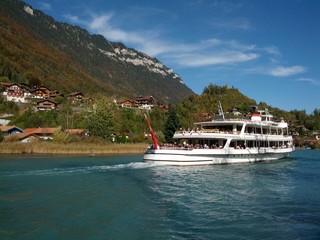 Boat from Interlaken to Brienz Switzerland
