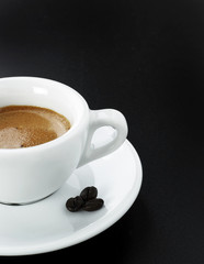 italian expresso with beans