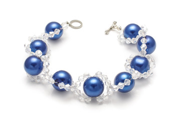 Armlet with swarovski crystals isolated