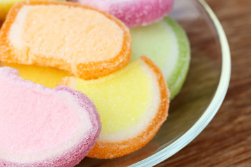 Gumdrops on a plate