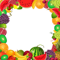frame template of fruit for you design