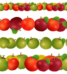 seamless border of apples......seamless border of apples..