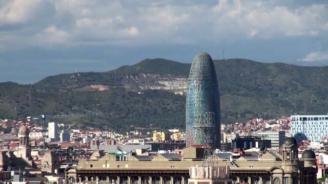 Types of Barcelona. Torre Agbar tower.