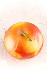 apple on rusty background