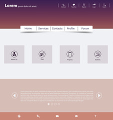 Website template design