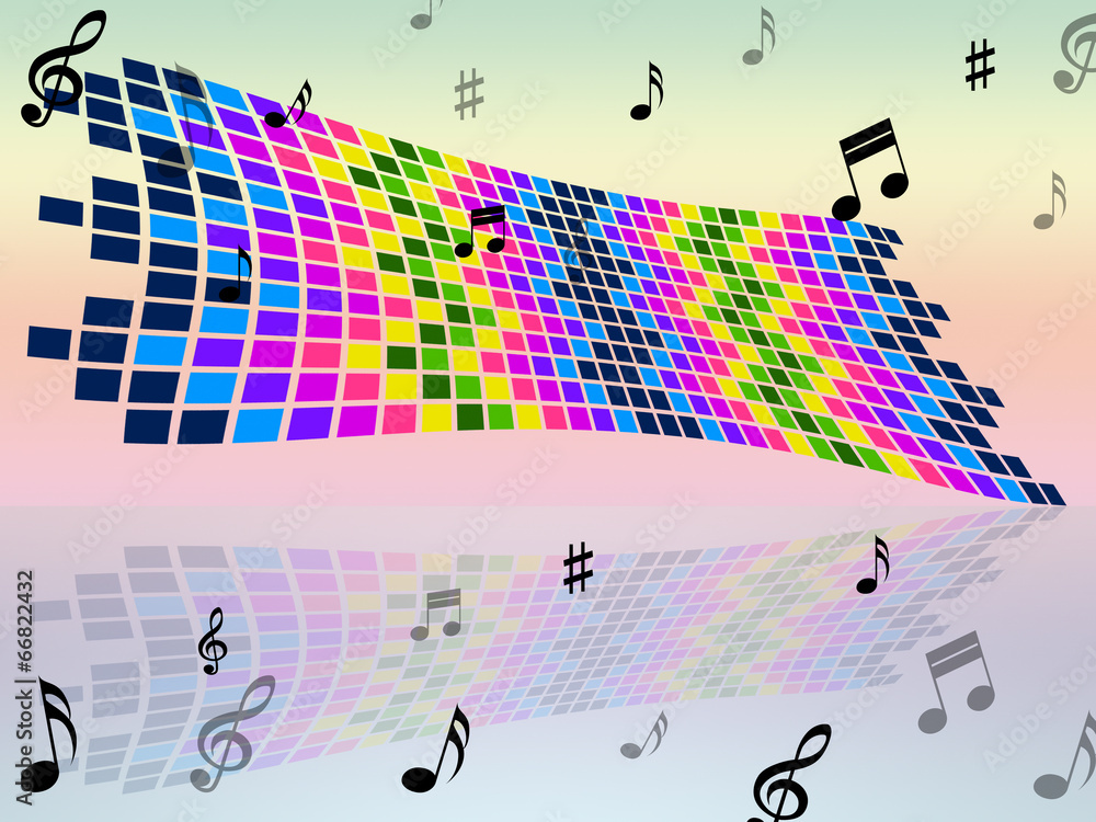 Poster notes color indicates sound track and artwork