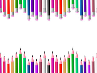 Pencils School Means Colours Spectrum And Learning