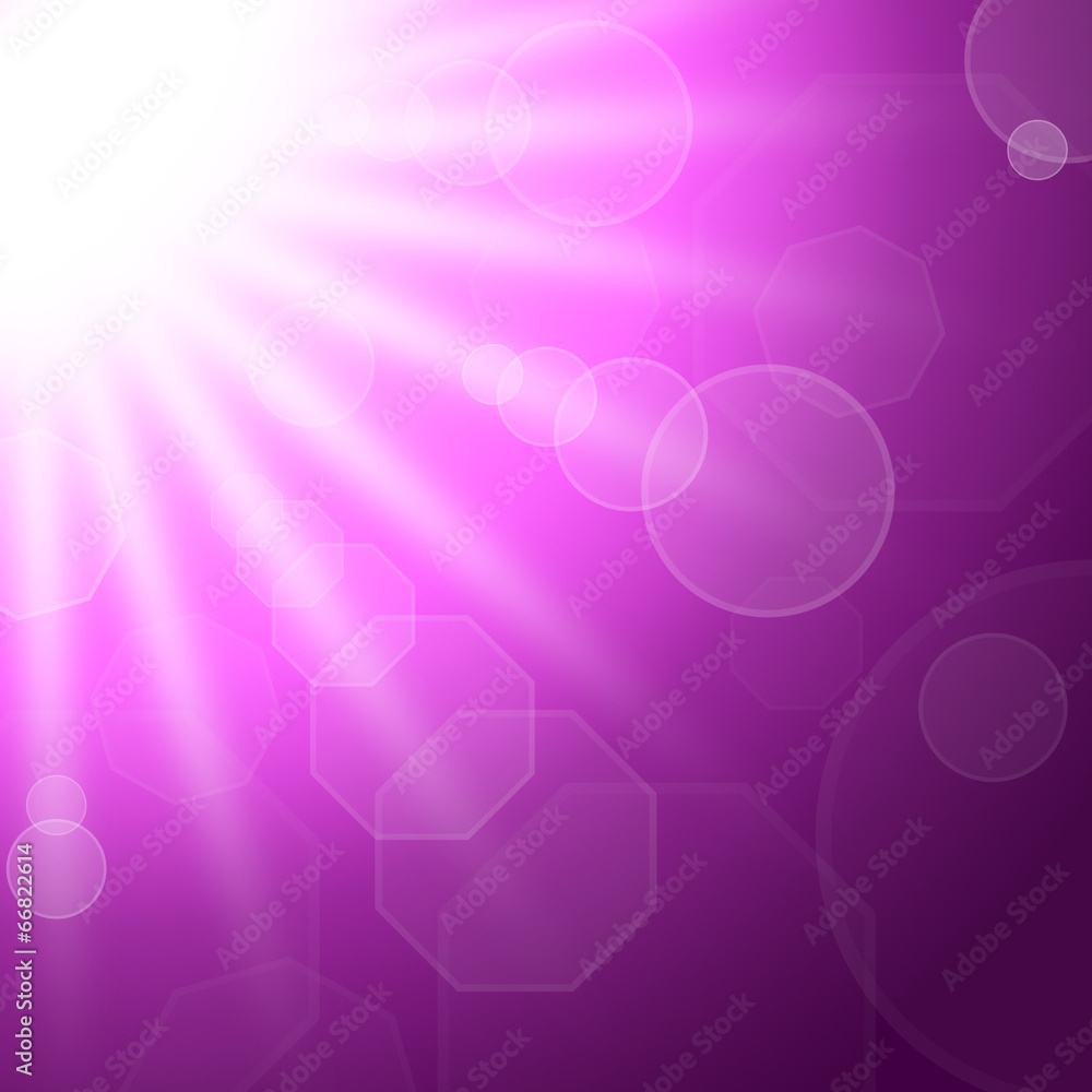 Poster sunrays sun indicates bokeh lights and backdrop