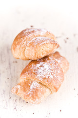 little croissant with chocolate