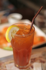 Lemon tea and cold drinks