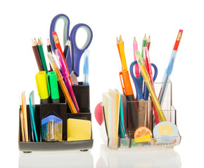 Two supports with the office supply