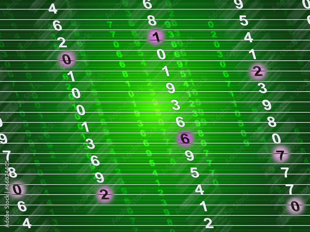 Poster tech numbers means communicate communication and numerals