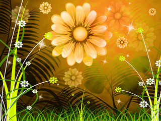 Copyspace Background Means Green Grass And Abstract