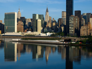 Fototapeta na wymiar New York City Midtown Skyline with United Nations-20