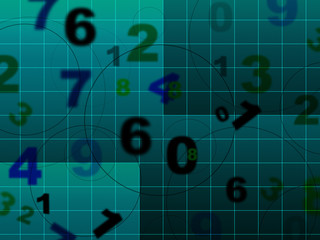 Education Numbers Represents Numeracy Train And Learning