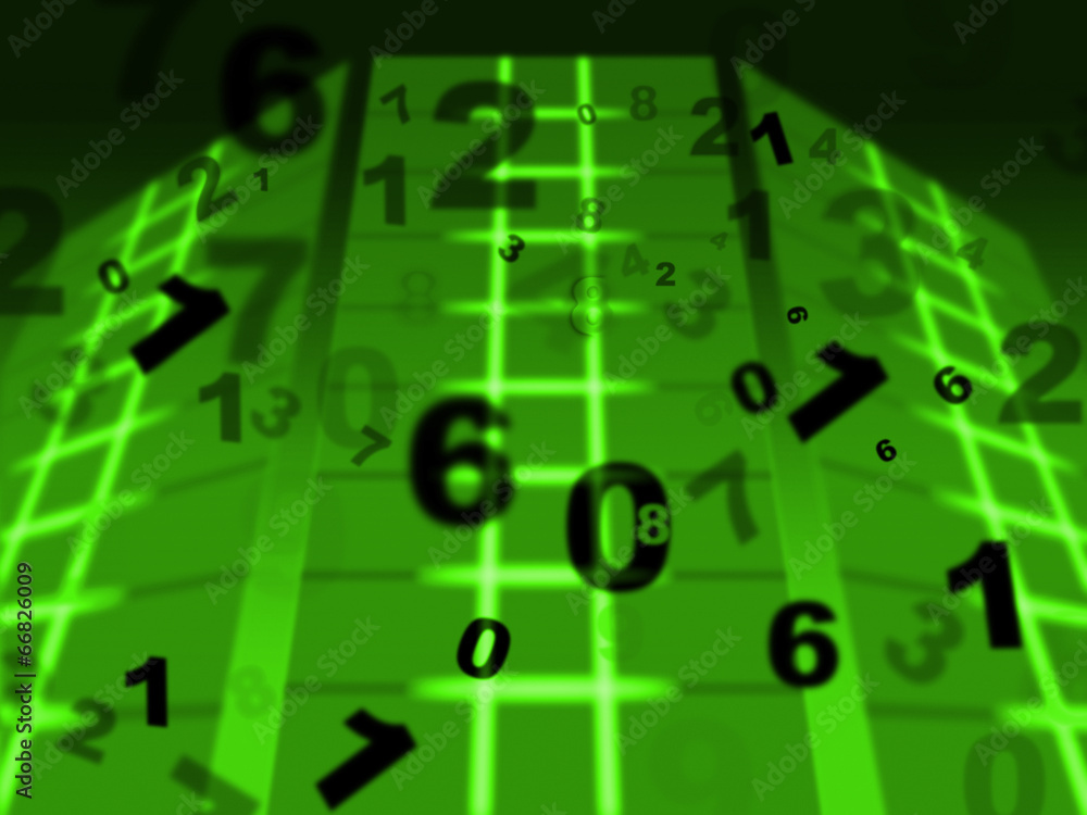 Aufkleber digital tech means mathematics numeric and studying