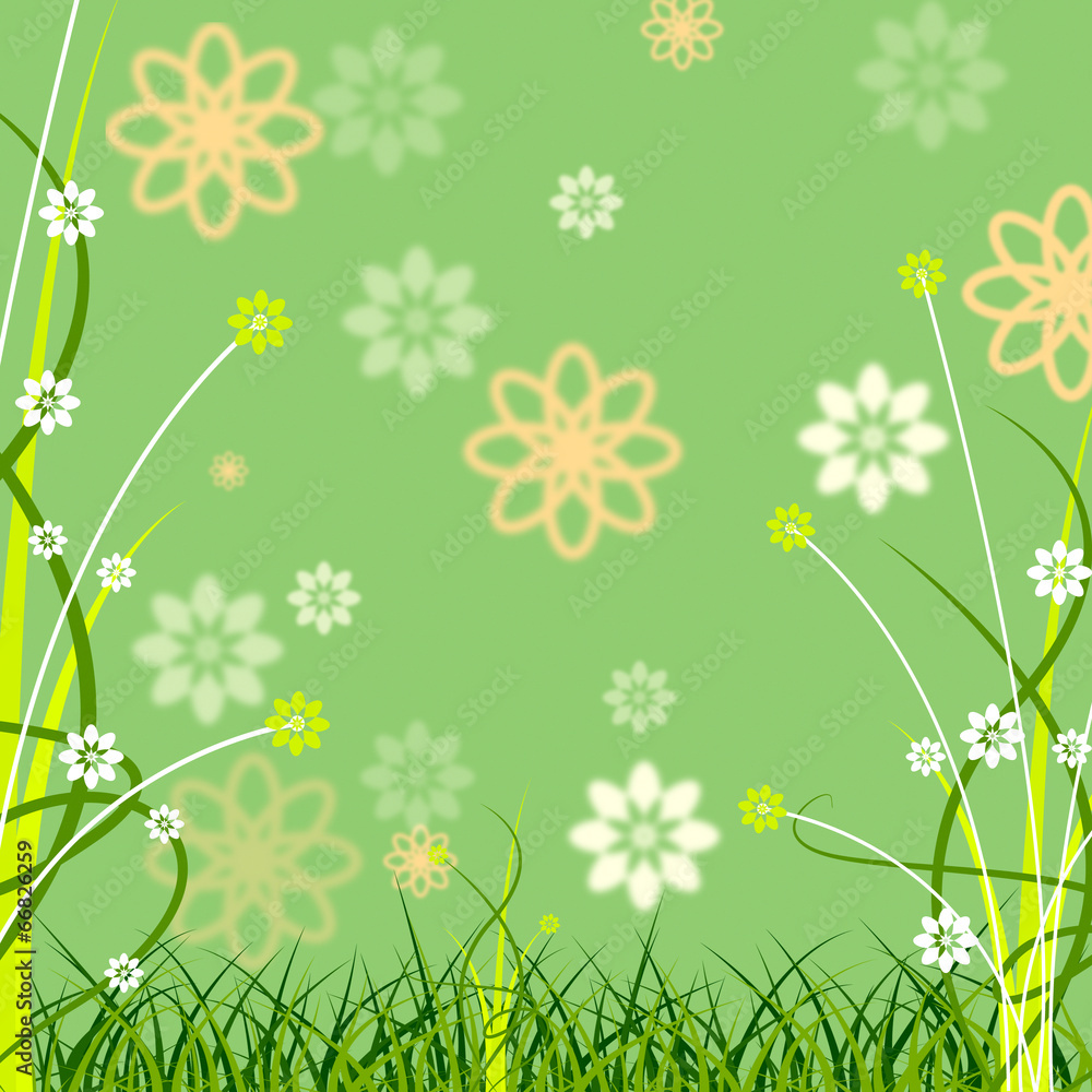 Poster background copyspace shows flora abstract and copy-space