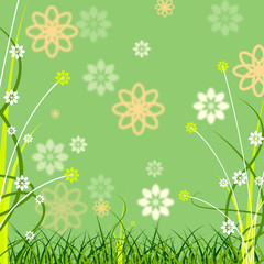 Background Copyspace Shows Flora Abstract And Copy-Space