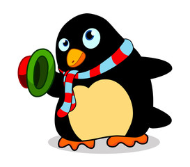 Cute baby penguin cartoon