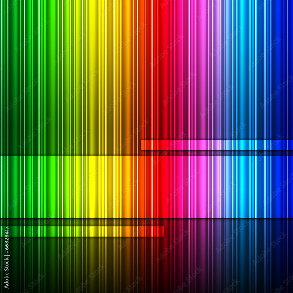 Poster spectrum background represents color swatch and backgrounds