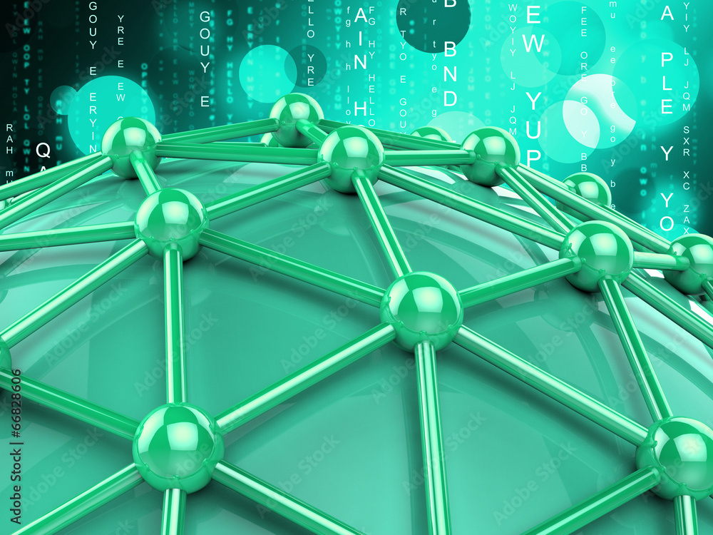 Poster computer global means lan network and communicate