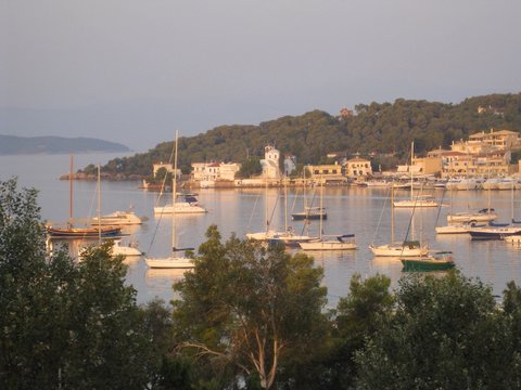 View Of Boats In Porto Heli