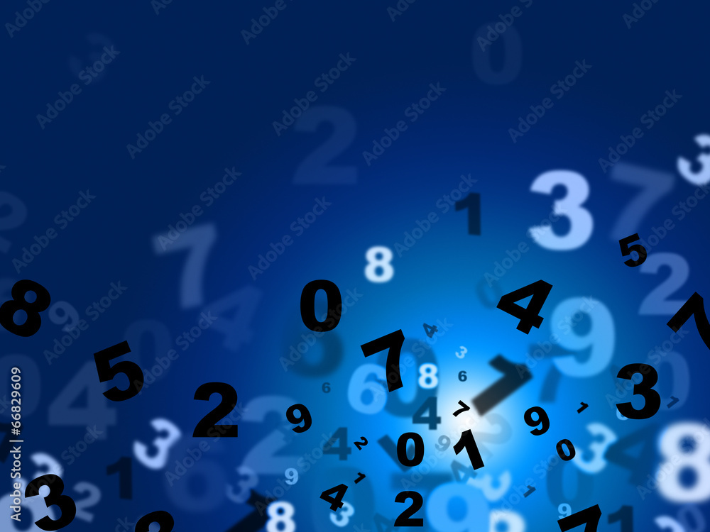 Aufkleber calculate digital means high tec and count