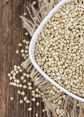Buckwheat in a small bowl