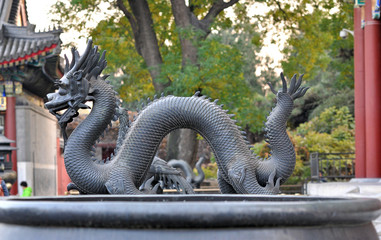 Ancient deity in the Beijing park