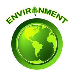Obraz premium Globe Environment Represents Go Green And Earth